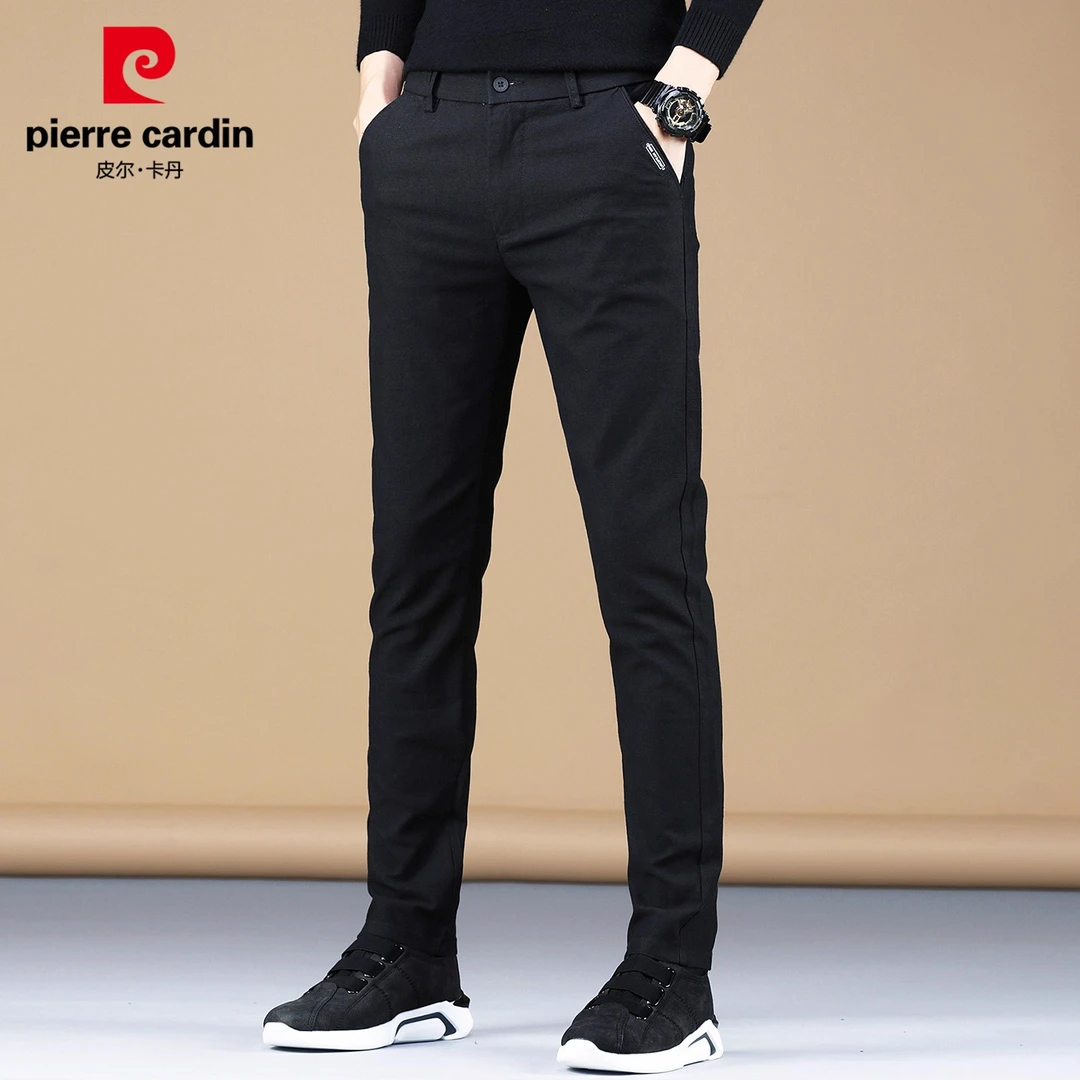 皮尔卡丹高端男士休闲裤2025年秋季新款潮流轻奢痞帅直筒长裤男装