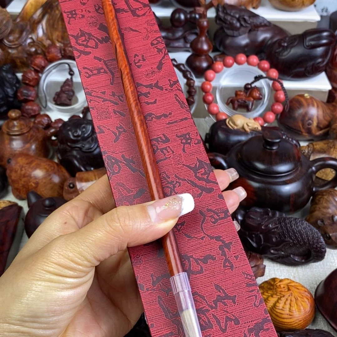 木印度小叶紫檀琴料毛笔