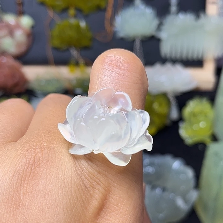未镶嵌蛇纹石玉发饰