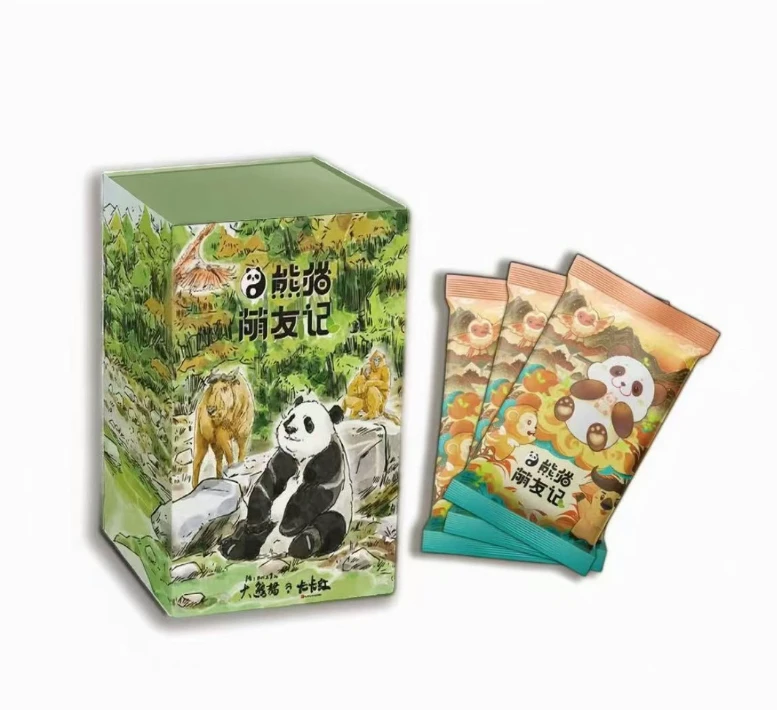 卡卡红文创《熊猫萌友记》盲盒收藏卡（拆卡）