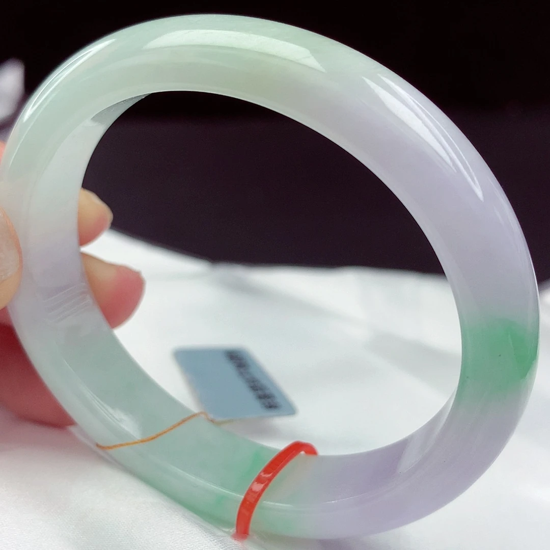 翡翠未镶嵌手镯55贵妃829