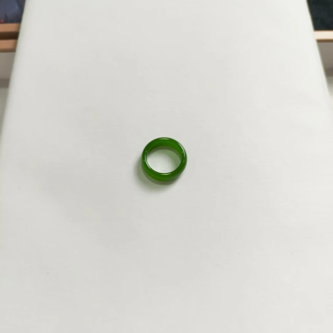 俄碧菠菜绿色戒圈时尚优雅 JQ 0154