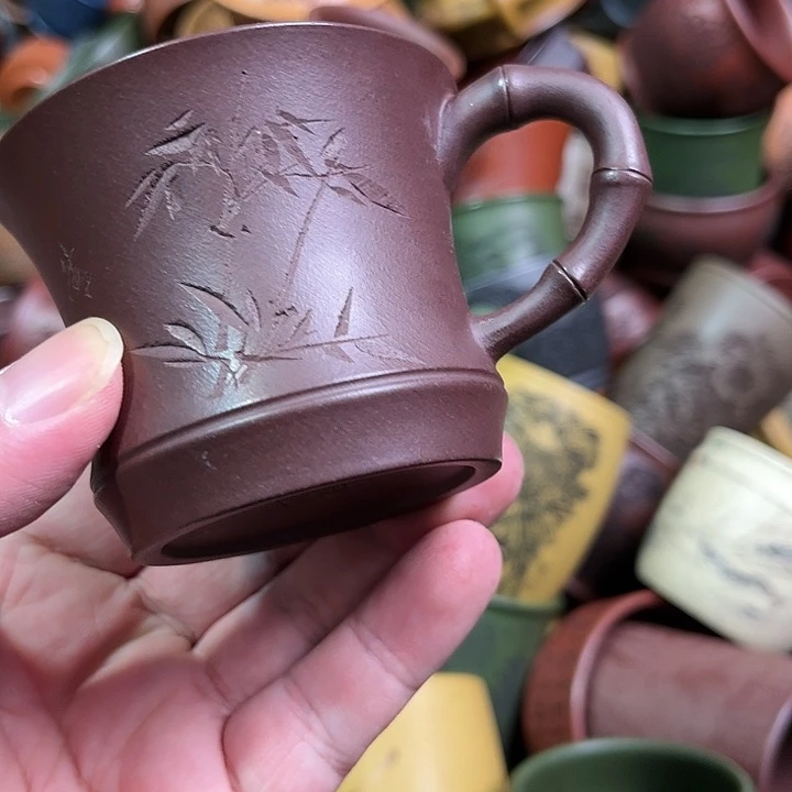 紫砂茶杯全手工紫砂主人杯