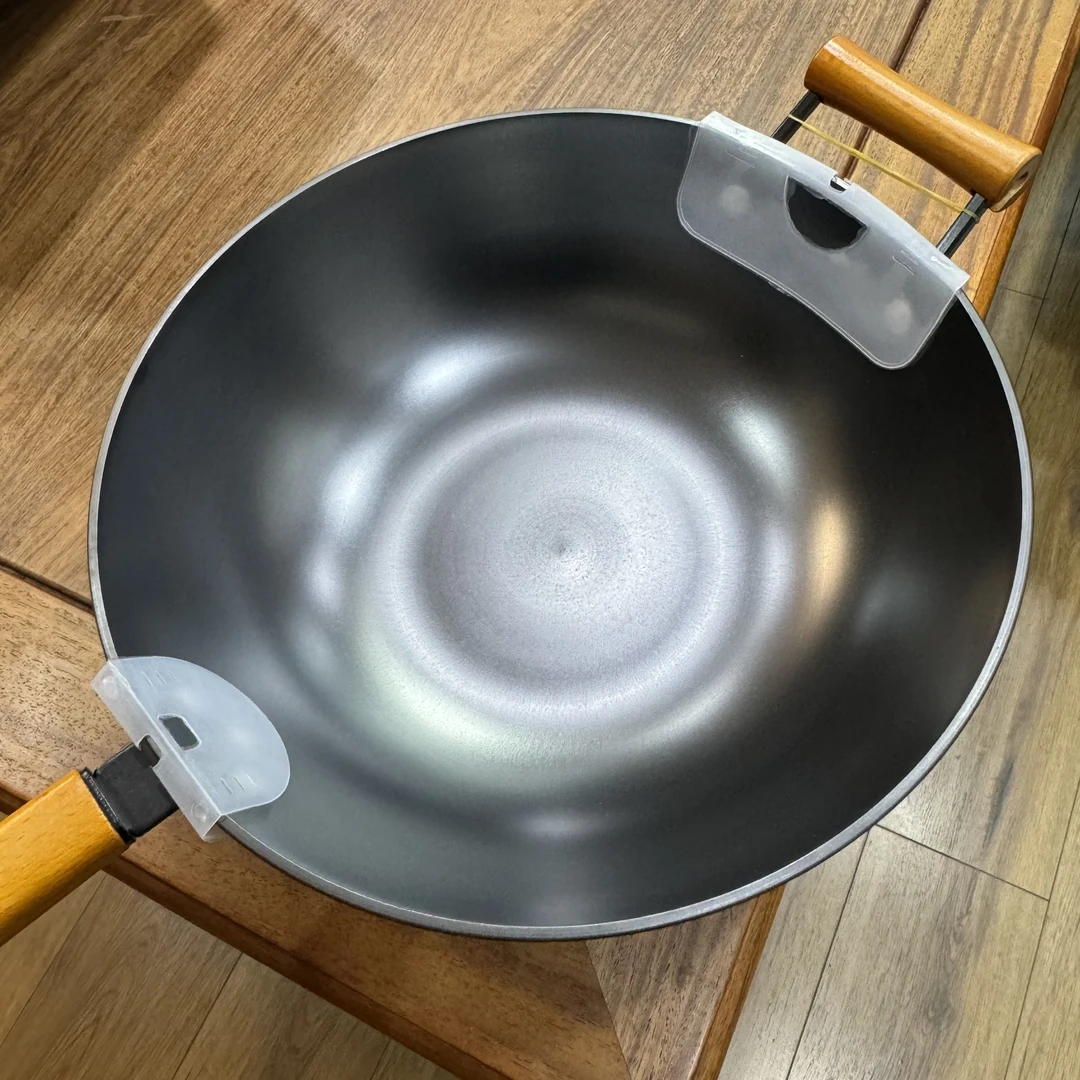 富坊传统铸铁锅无涂层家用炒菜锅不粘锅电磁炉燃气灶适用家用炒锅