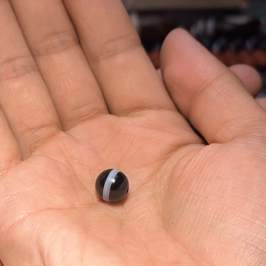 玛瑙/玉髓单珠未镶嵌三*