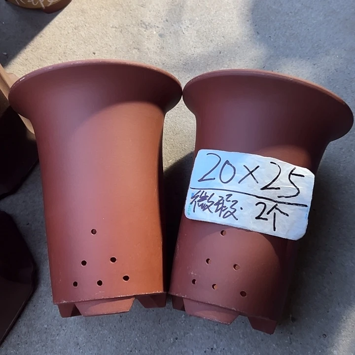 紫砂花盆宜兴紫砂花盆厂家直销2只