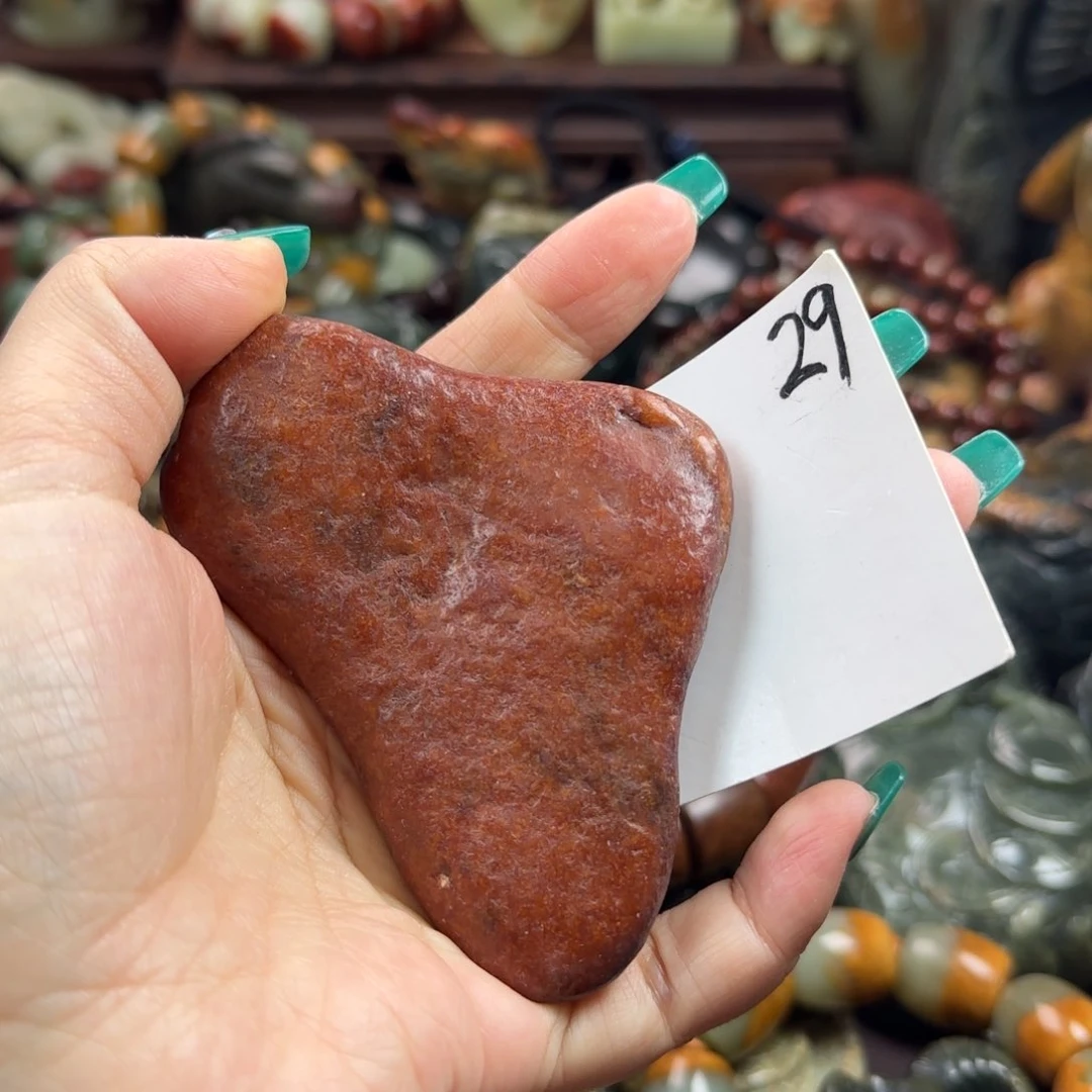 岫岩河磨玉（透闪石质玉）手把未镶嵌