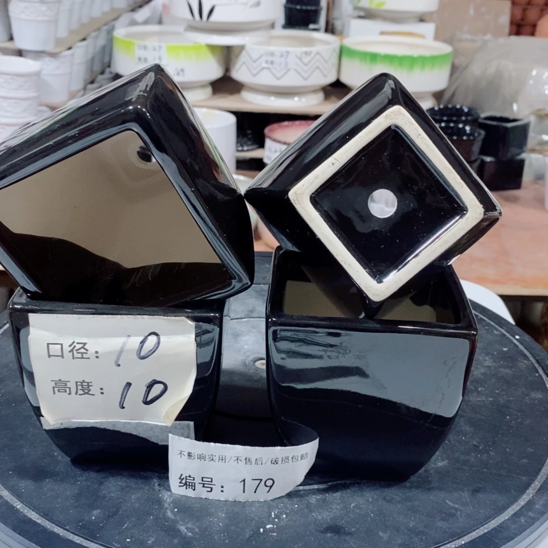微瑕花盆-179-口10×10-4个
