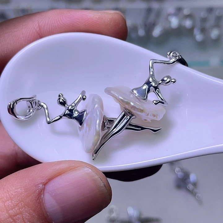 冰***雨颈饰未镶嵌淡水珍珠74