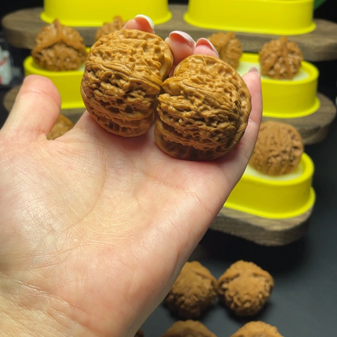 吊坠文玩核桃42微微修白狮子