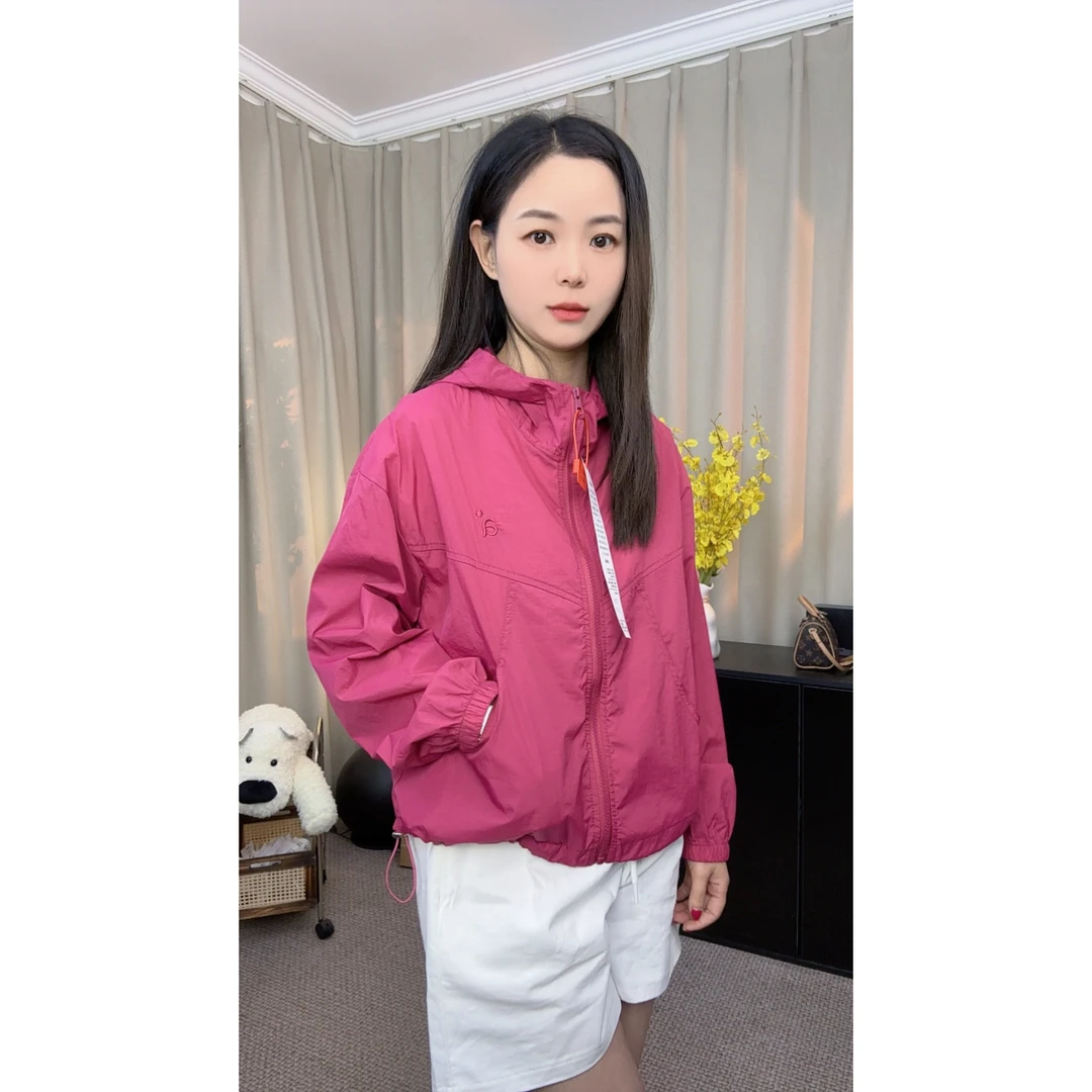 短款2025新款连帽防晒衣女夏季小个子运动外套休闲防晒服