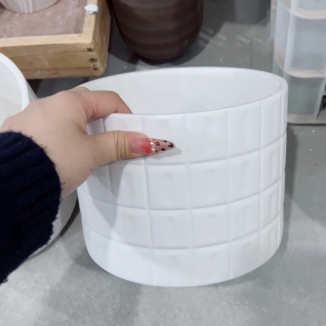 有孔，陶瓷花盆满10米包邮发货