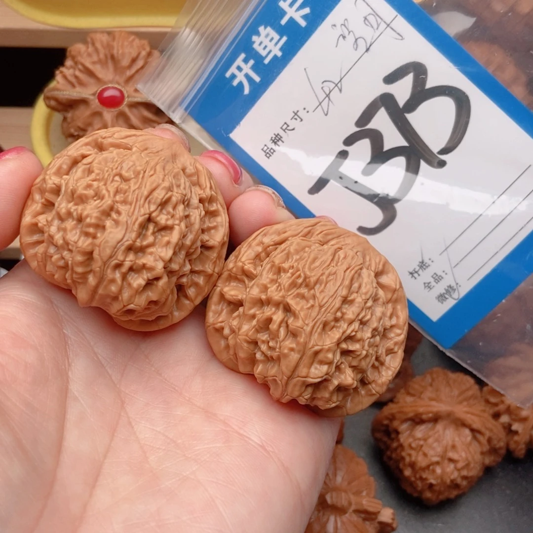 桃核吊坠核桃望月