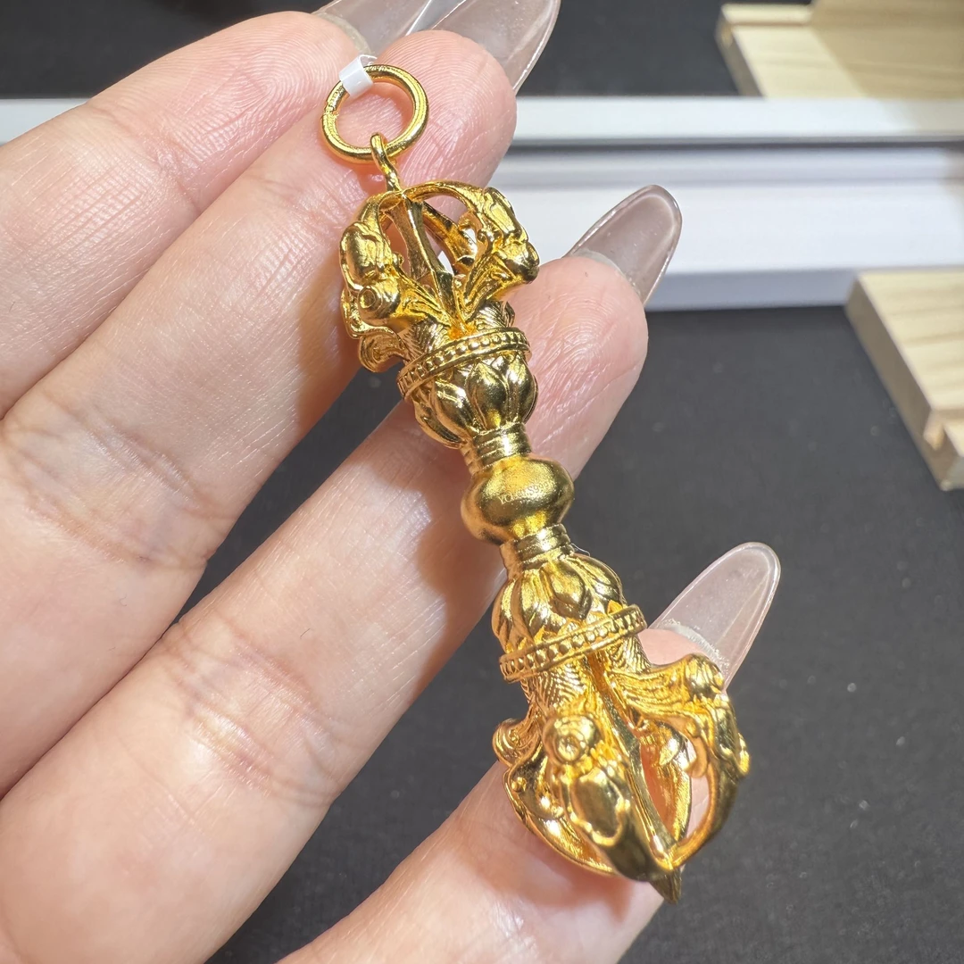 吊坠925银 足银金刚杵吊坠