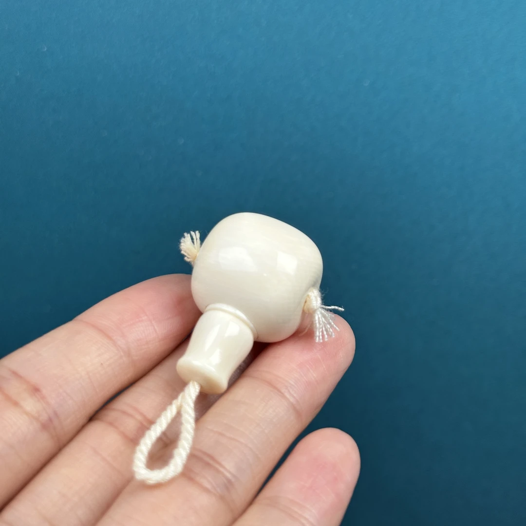 D1014天然猛犸牙藏式分体三通19*31mm支持鉴定 假一罚四
