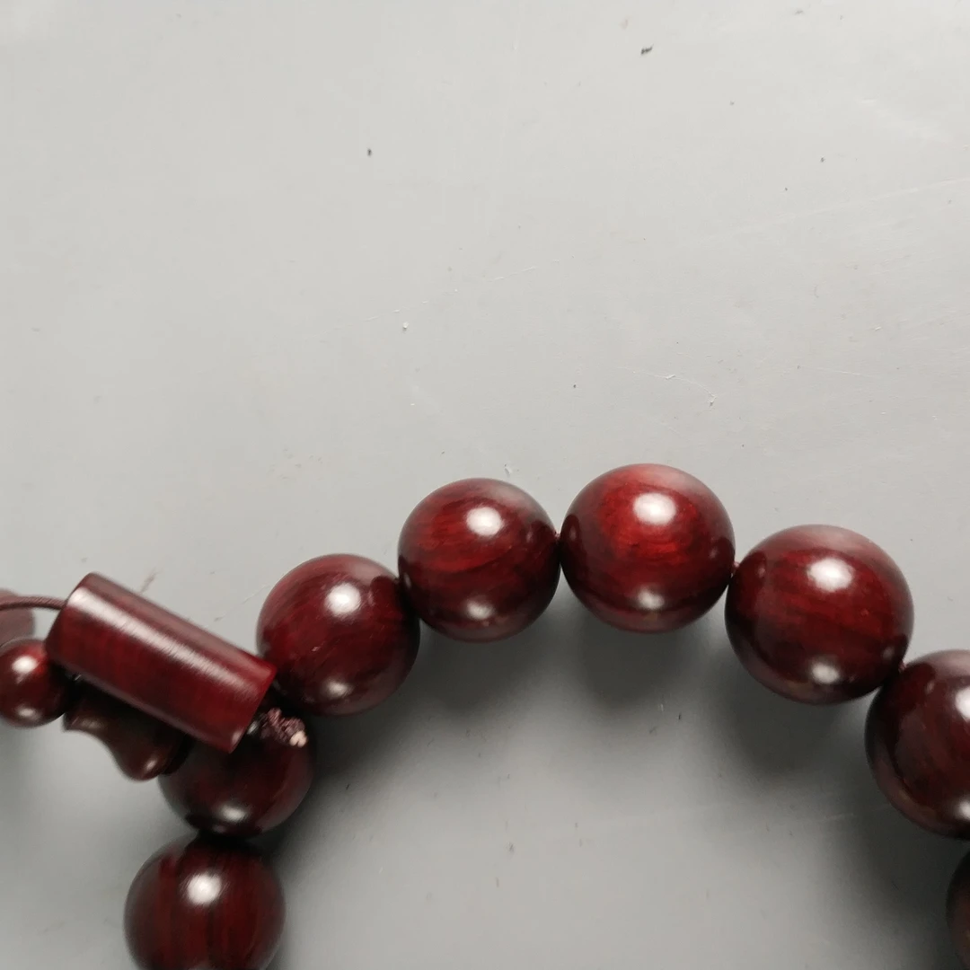 N2XGI00F598 - 印度小叶紫檀鸡血红15mm手串