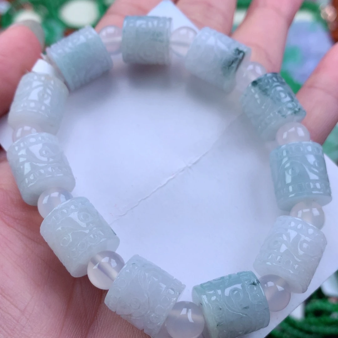 未镶嵌手链翡翠手串