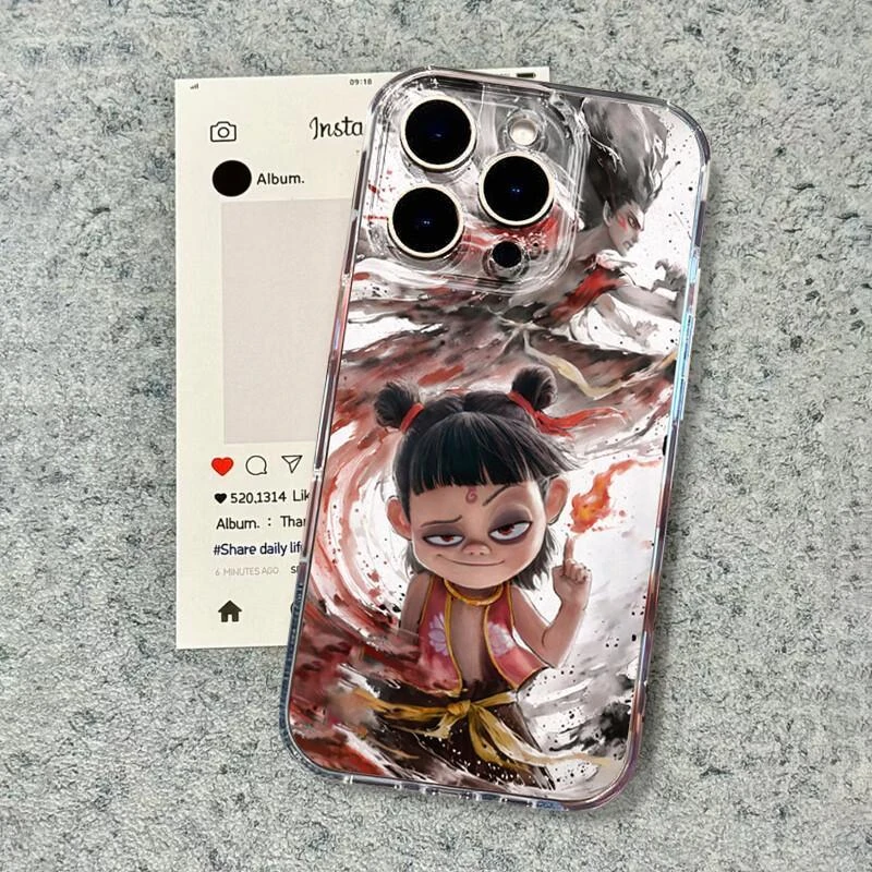 爆款动漫哪吒敖光适用苹果16promax手机壳华为P70vivo小米15oppo