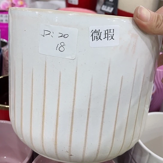 多肉绿植陶瓷花盆9.9包邮，有孔