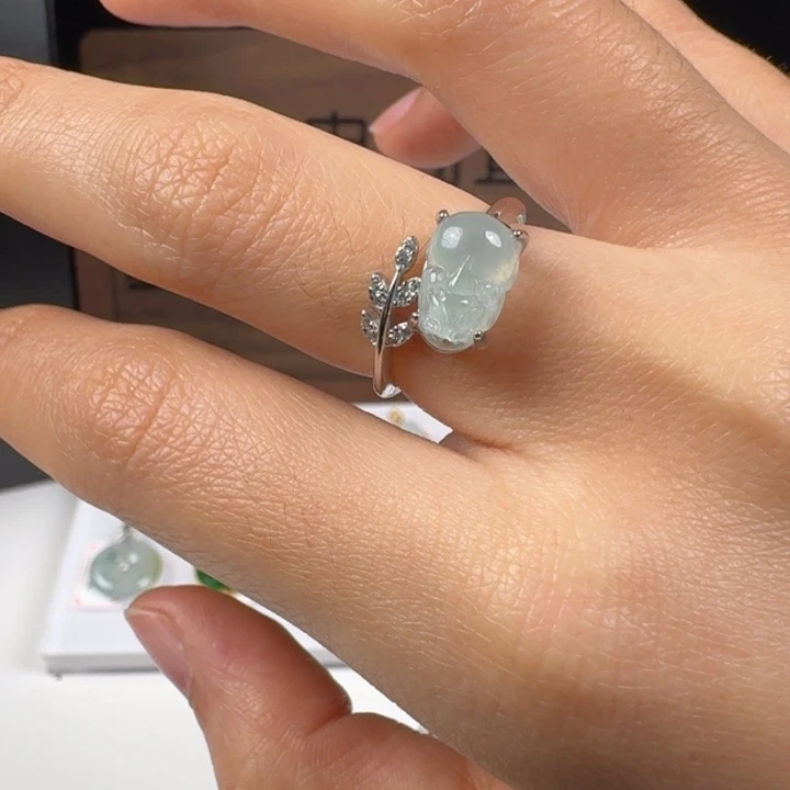 翡翠银S925镶嵌颈饰