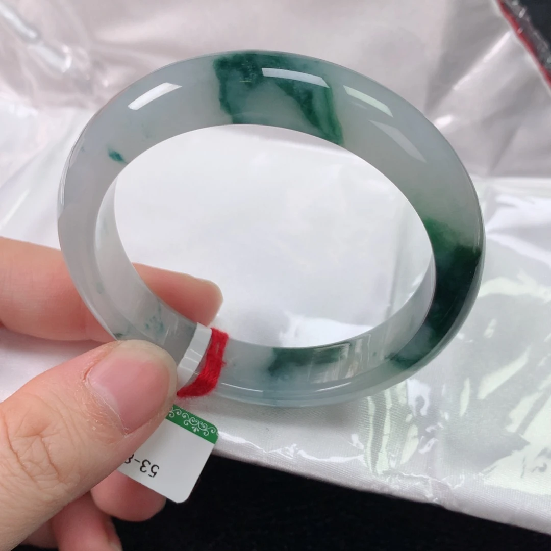 未镶嵌手镯翡翠缅甸天然翡翠手镯5253