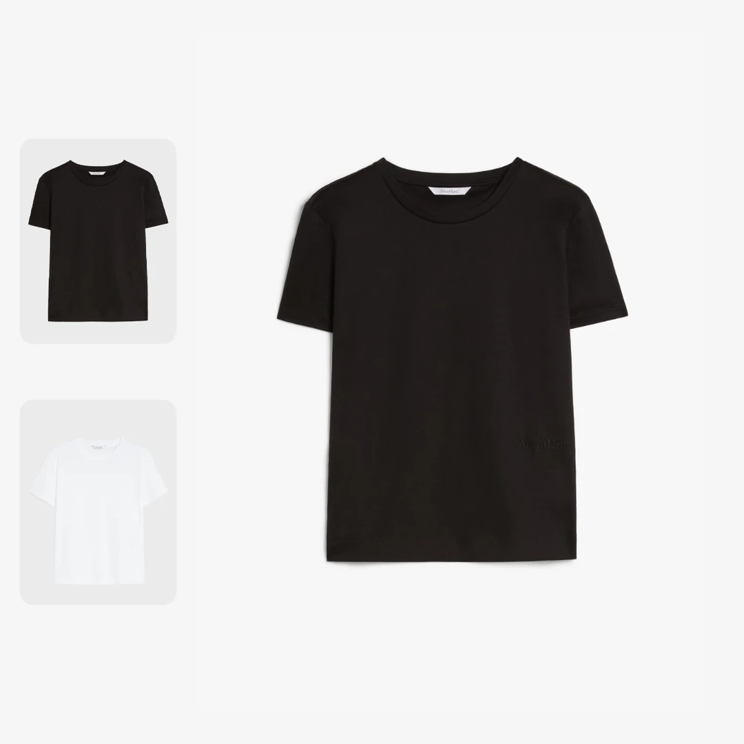 未使用 MaxMara 【国现】女士春季新品纯棉短袖T恤 Nerina