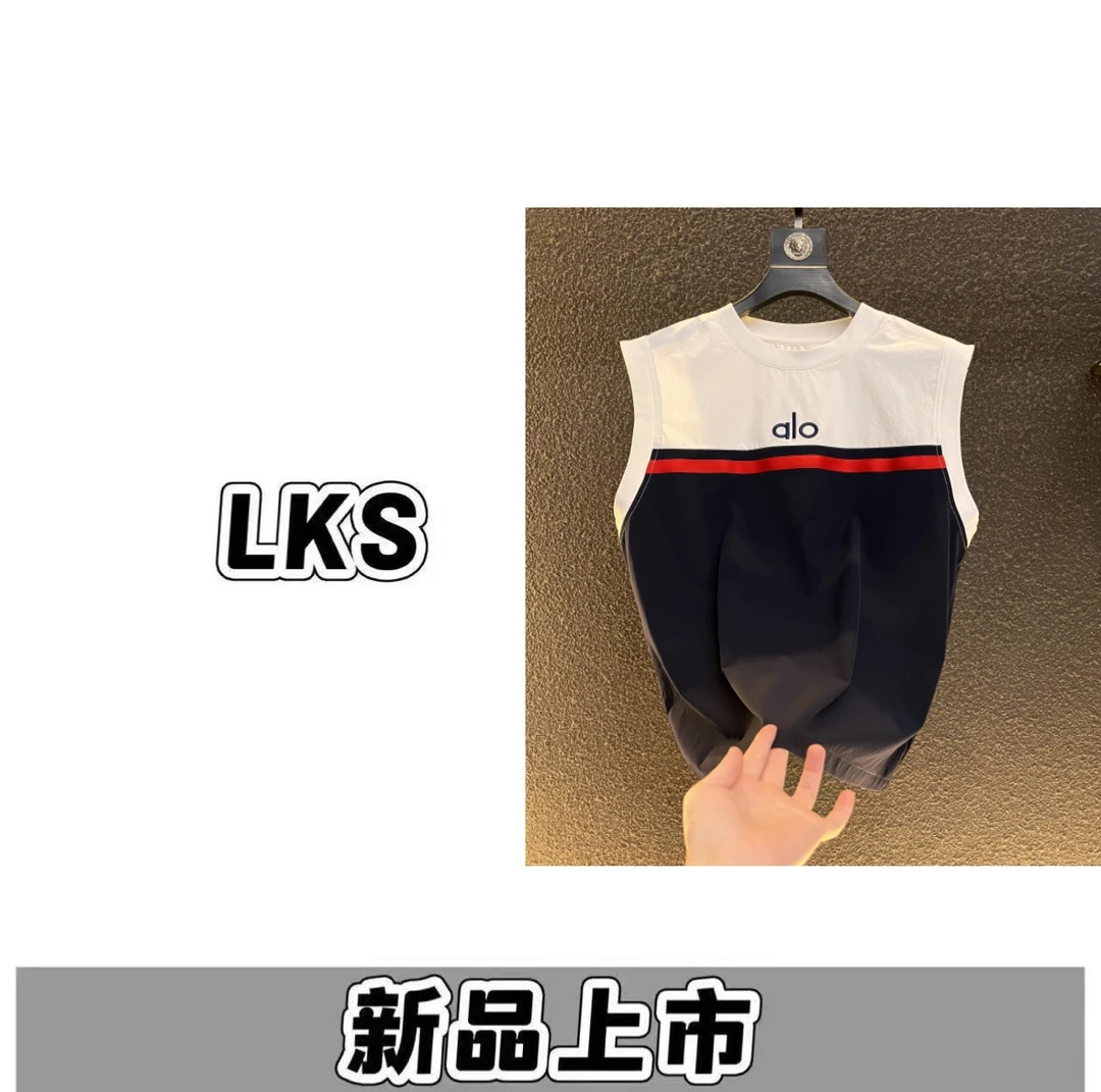 E261-（九九）2025夏季新款轻奢背心短袖字母休闲