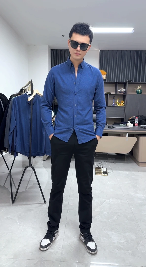 海春秋长袖休闲衬衫11