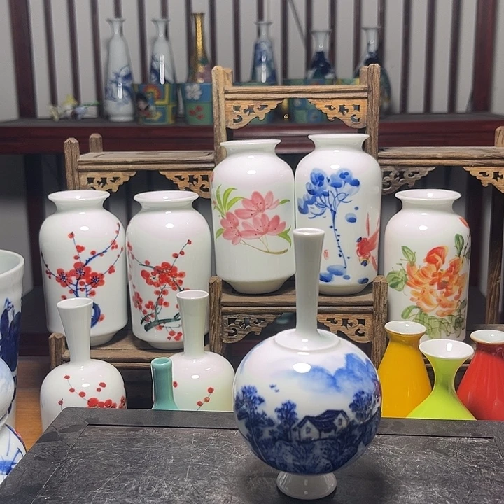 摆件陶景德镇陶瓷高11cm