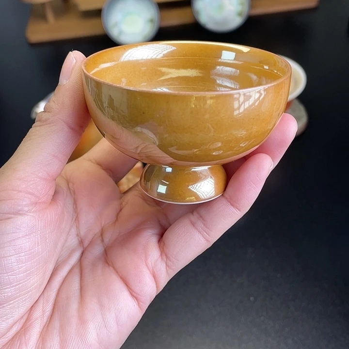 燃薪柴烧茶器志野杯