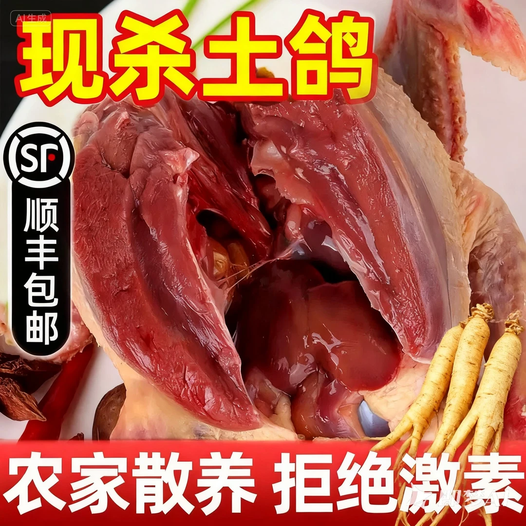 农家老鸽子新鲜现杀农家五谷散养鸽子肉煲汤乳鸽生鲜顺丰包邮