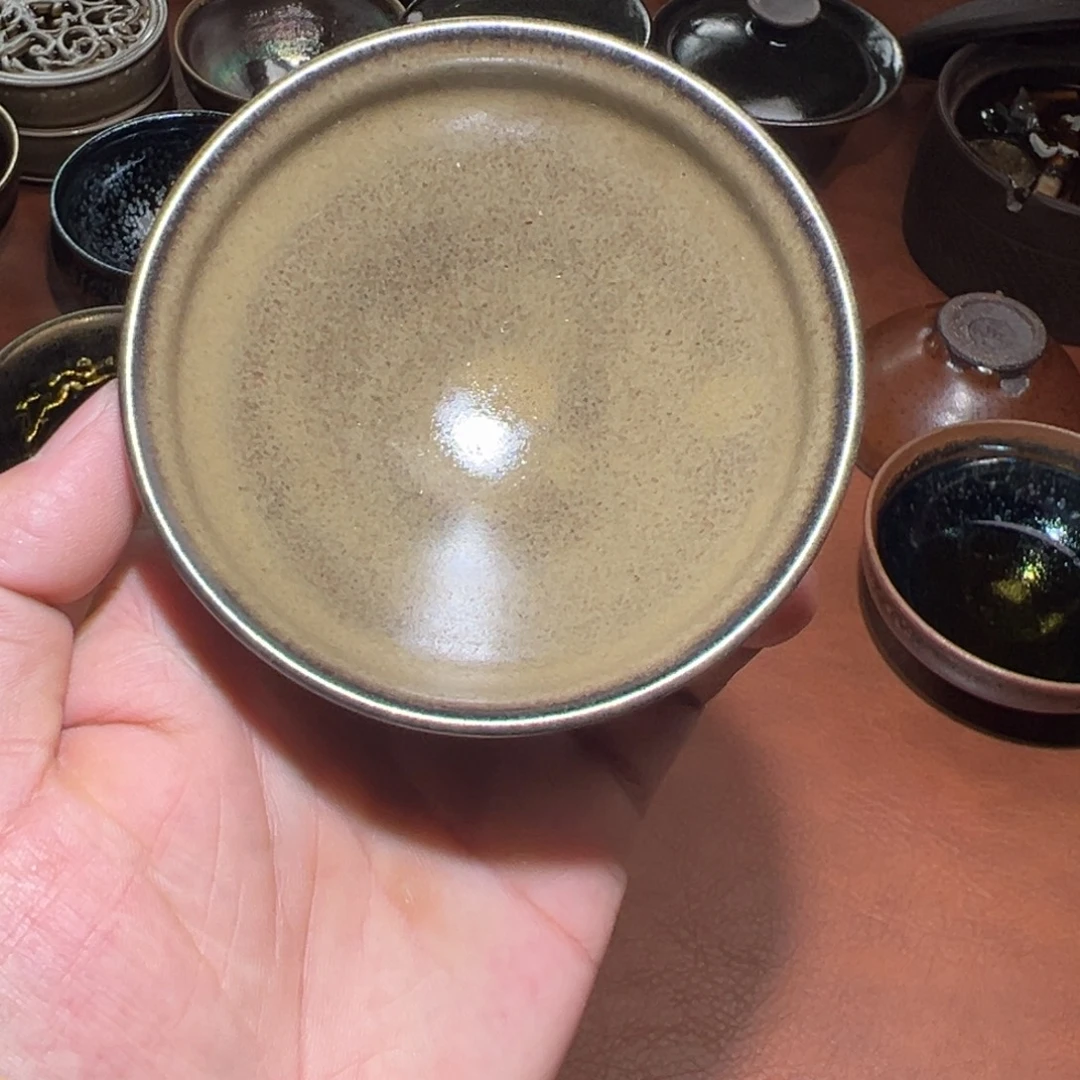 茶盏柴烧建盏主人杯建窑建盏茶盏