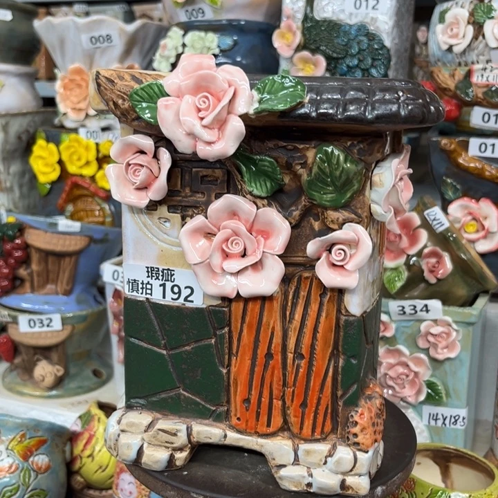 紫砂花盆粗陶材质多肉花盆192