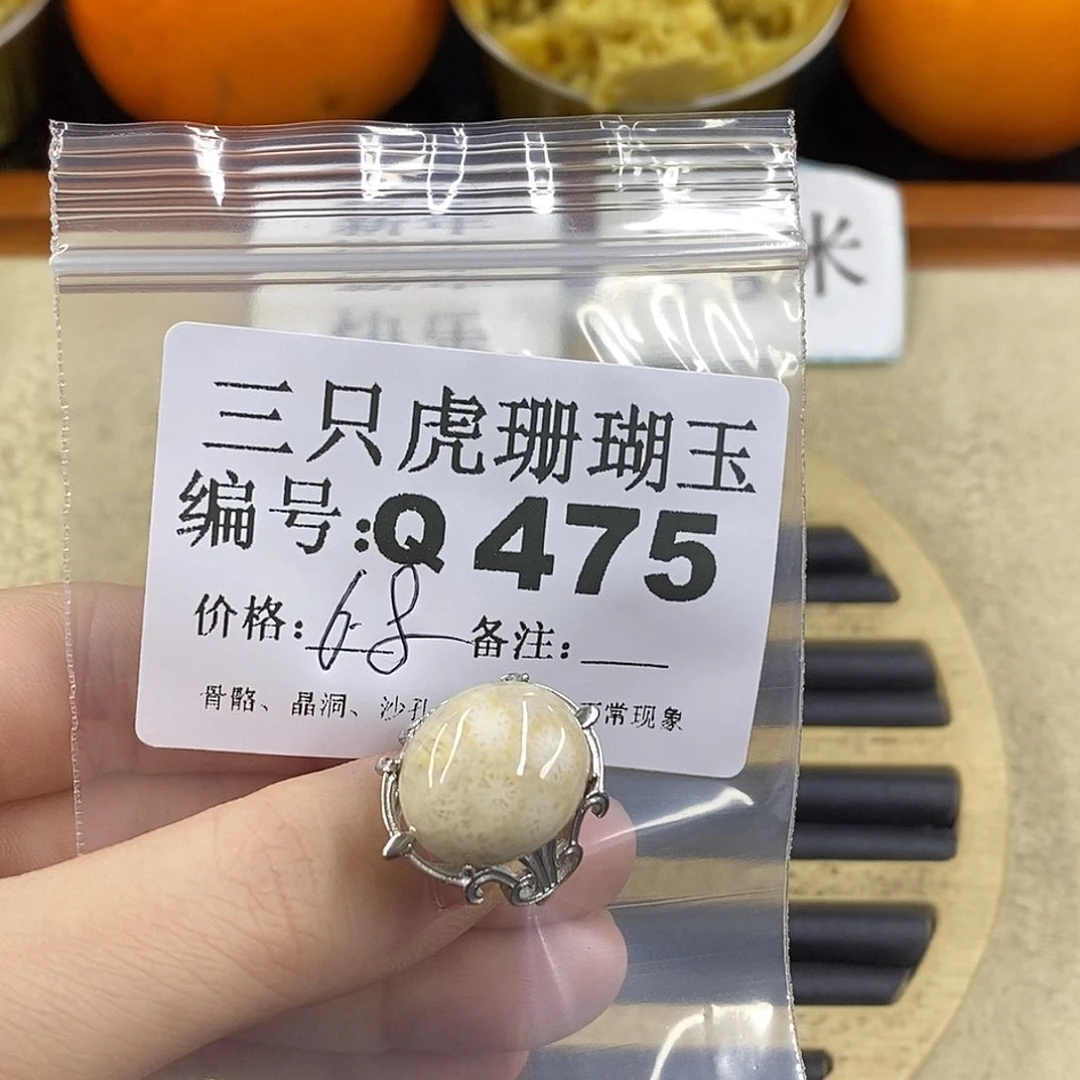 硅化珊瑚（珊瑚玉）1未镶嵌?****