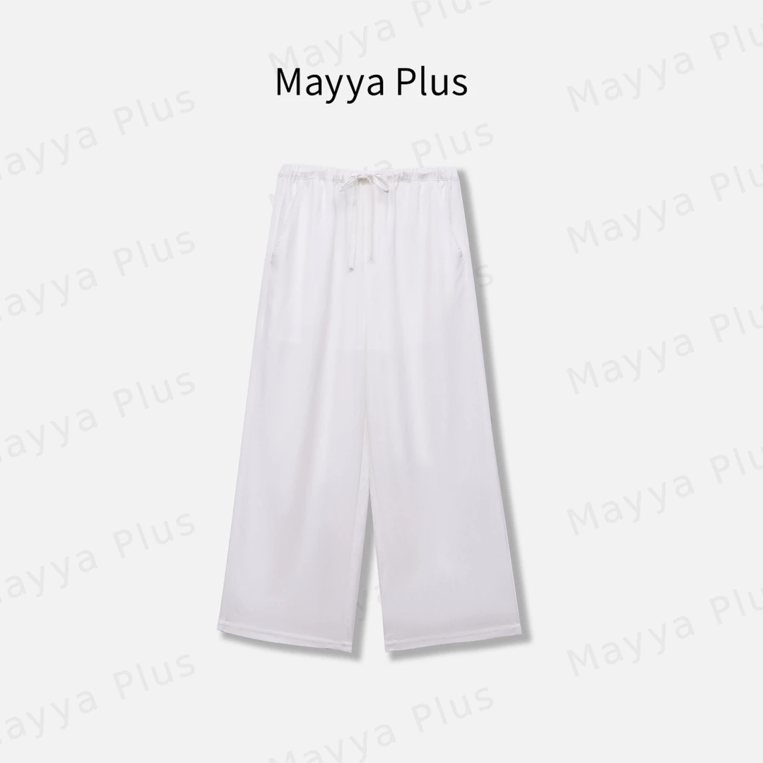 【慵懒麻裤】轻奢气质显瘦欧若风梭织裤32528791