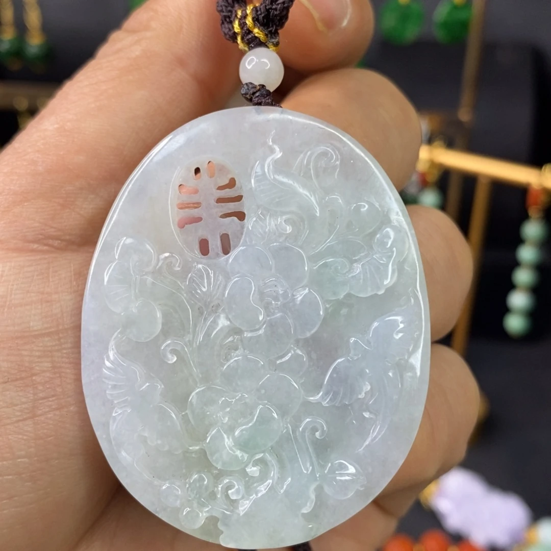 颈饰未镶嵌翡翠吊坠