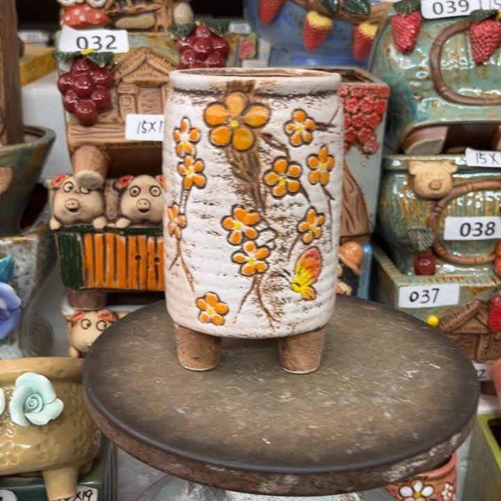 紫砂花盆粗陶材质多肉花盆