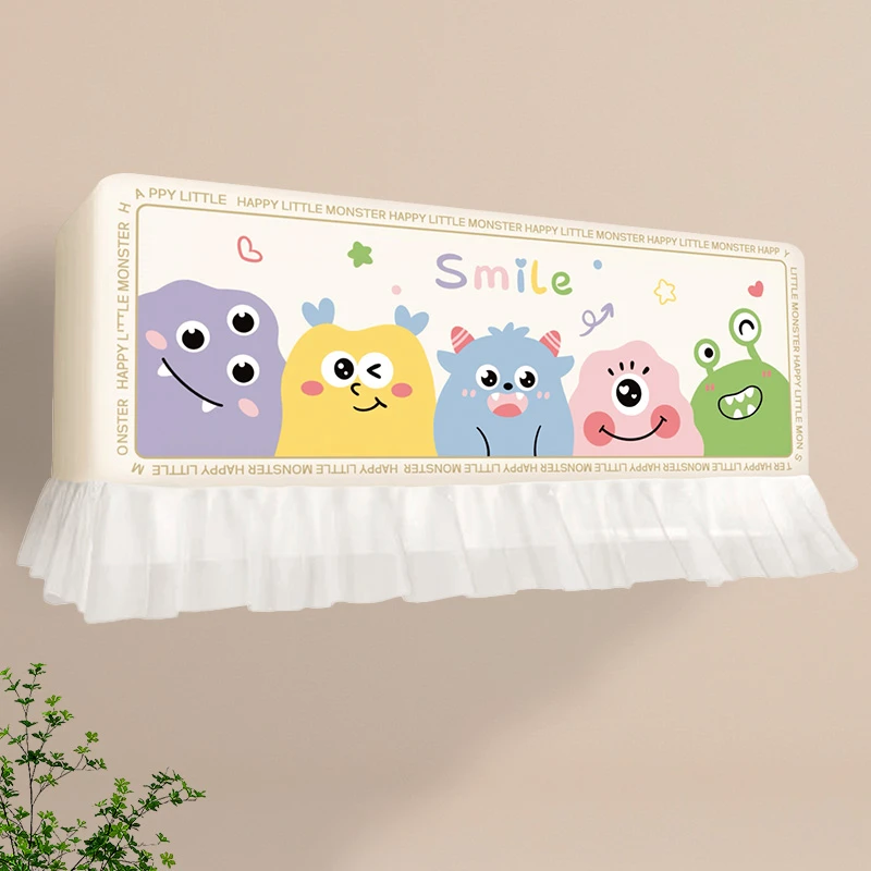 空调防尘罩套挂式挂机布艺开机不取新款全包通用防直吹月子挡风板