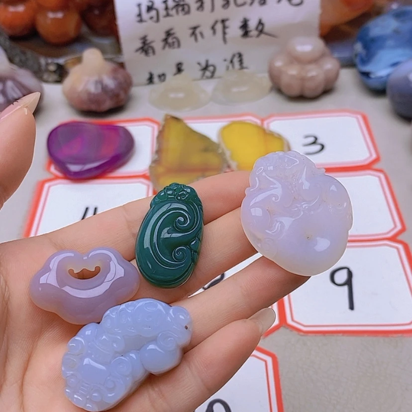 【闪购商品】未镶嵌玛瑙/玉髓珠宝半成品菠***，