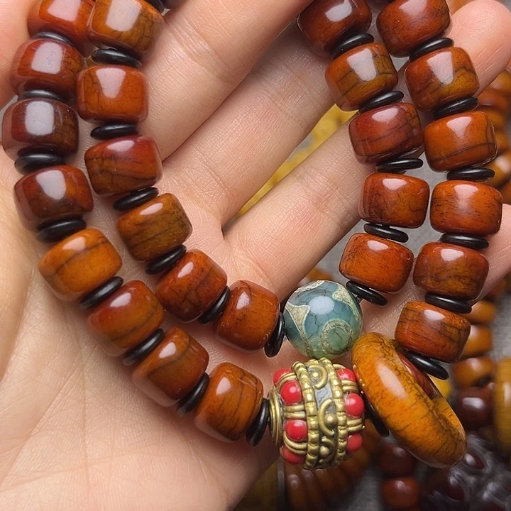 韩***生牛骨手串/手链牦牛骨