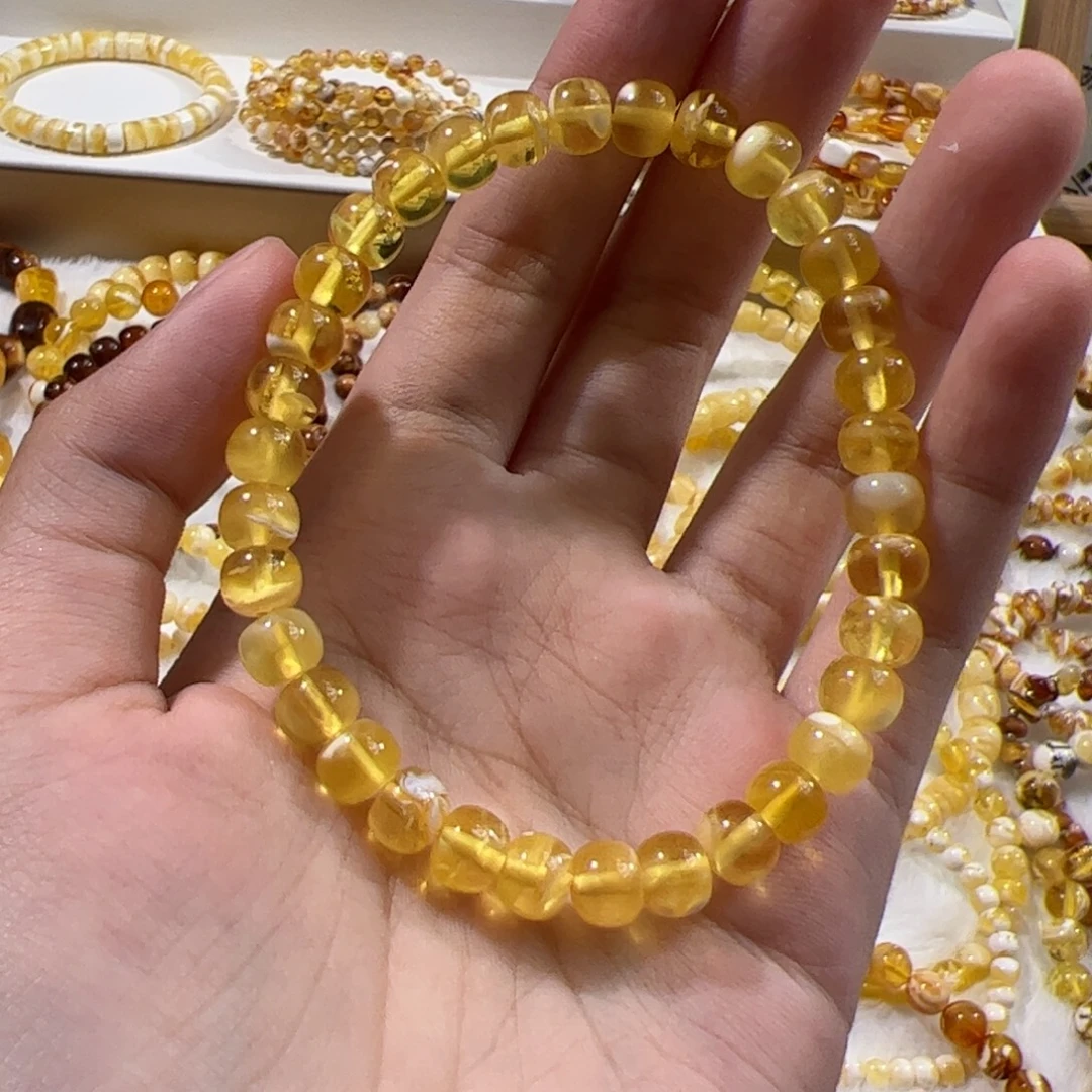 琥珀未镶嵌珠宝奇石福利价金白老型