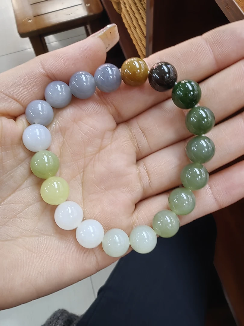 和田玉青海料手串