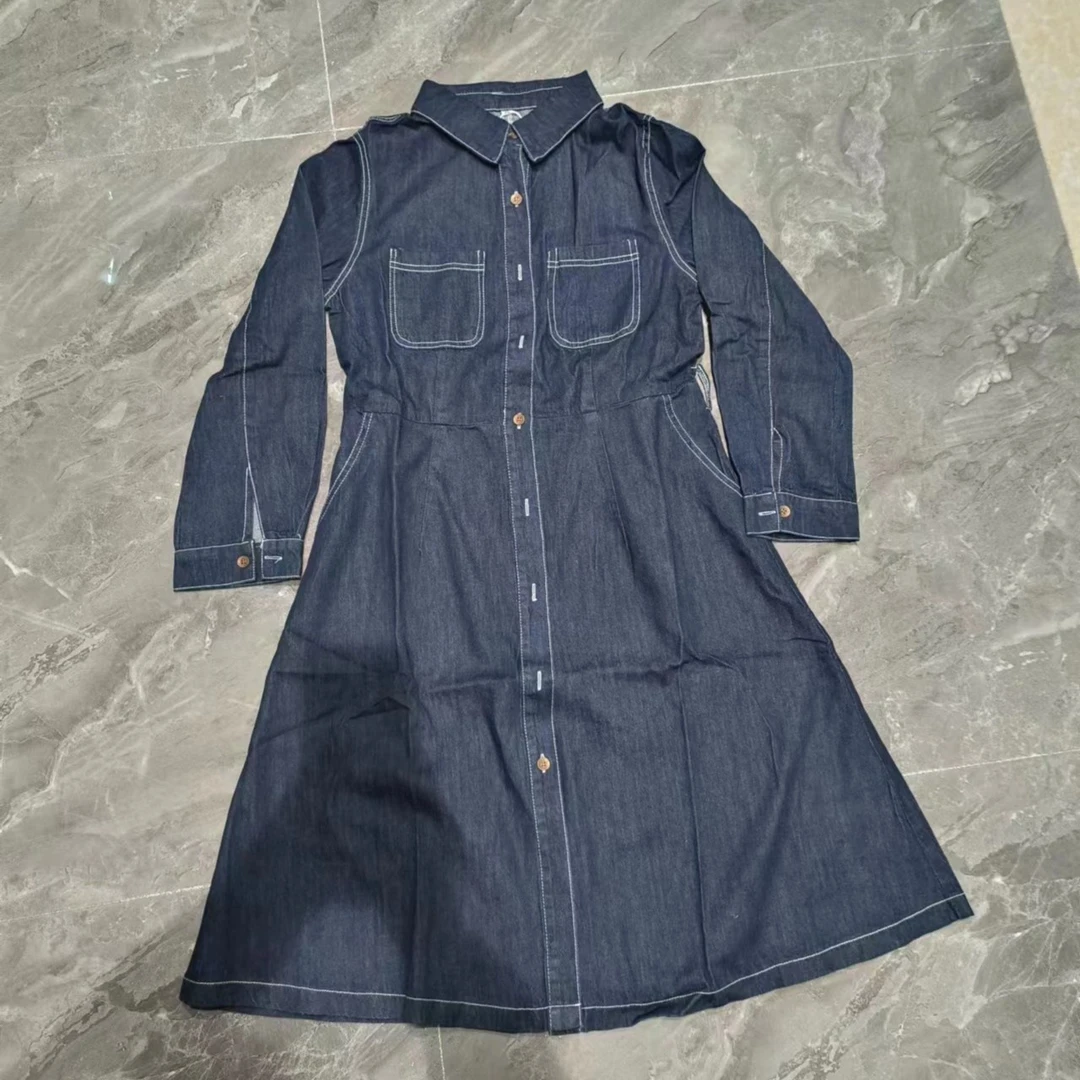 春秋新款显瘦牛仔连衣裙气质时尚休闲女裙子5025款裙长97