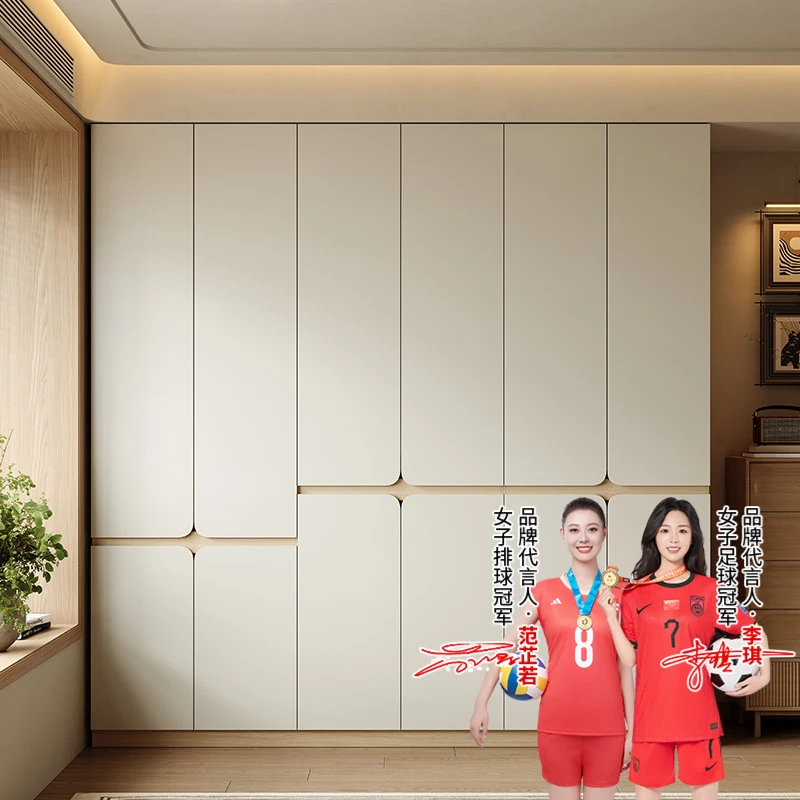 全实木橡木衣柜家用卧室北欧日系纯原木色一门到顶大衣橱广东佛山