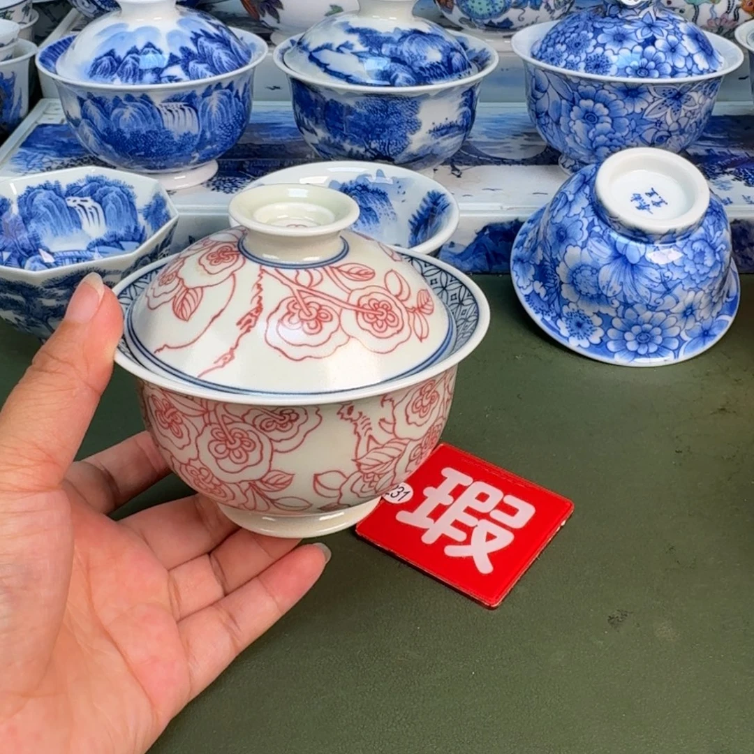 景德镇纯手绘茶具圆圆212