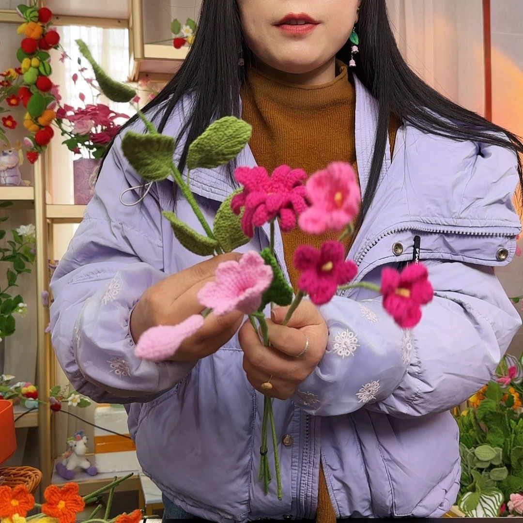 手工钩织设计花束