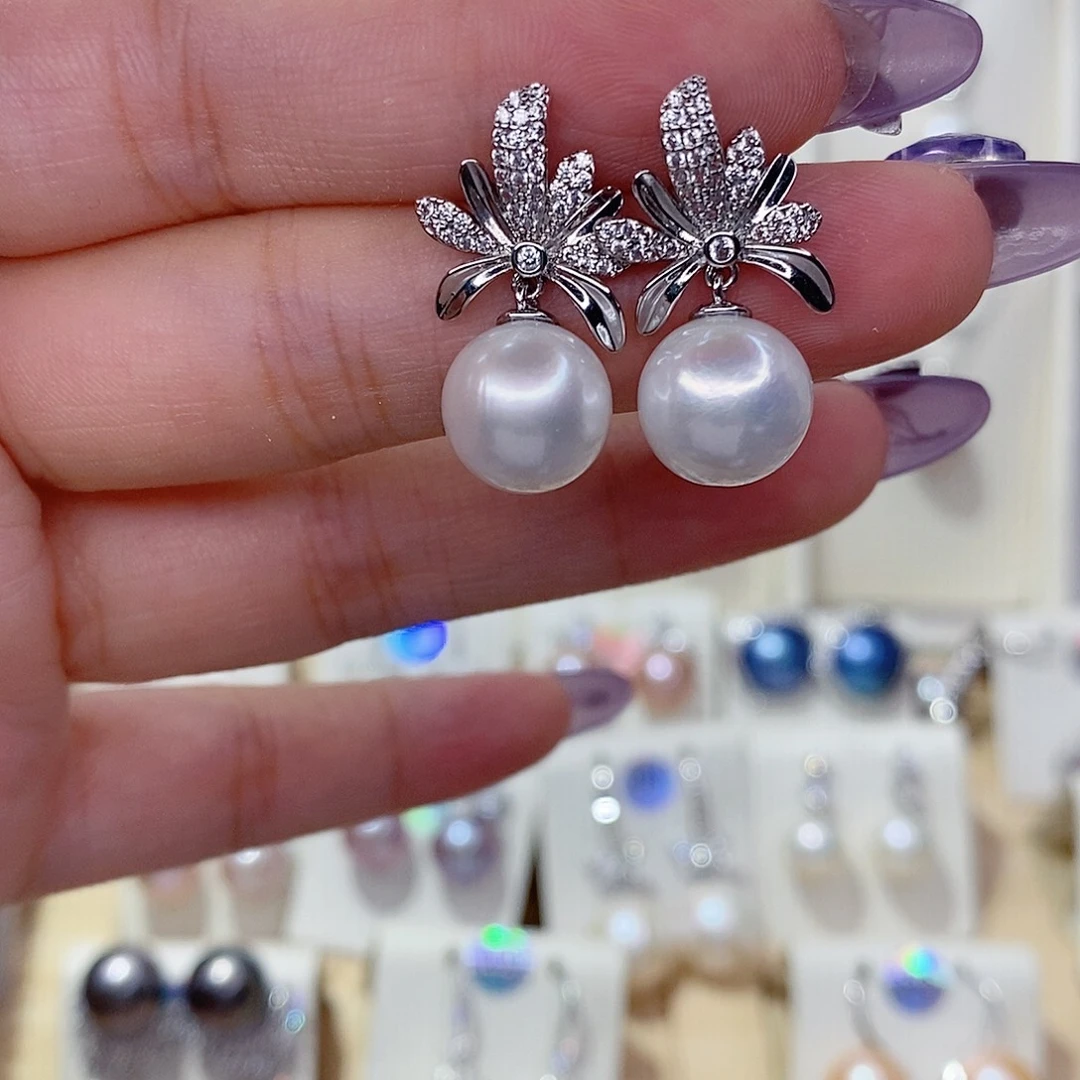 未镶嵌淡水珍珠耳饰