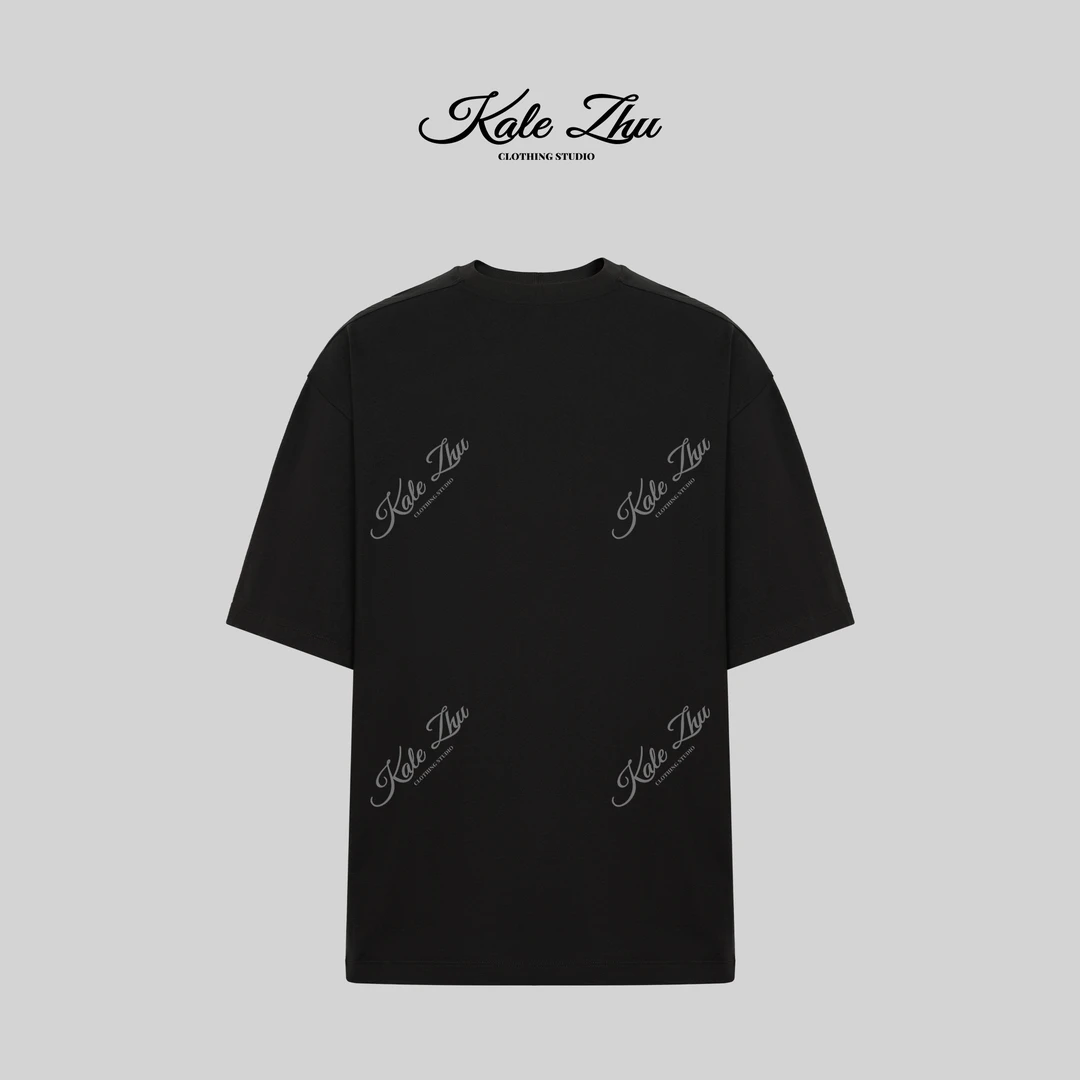 【KALE ZHU】“超宽松”圆领立裁大版半袖T恤 KZZA1T443