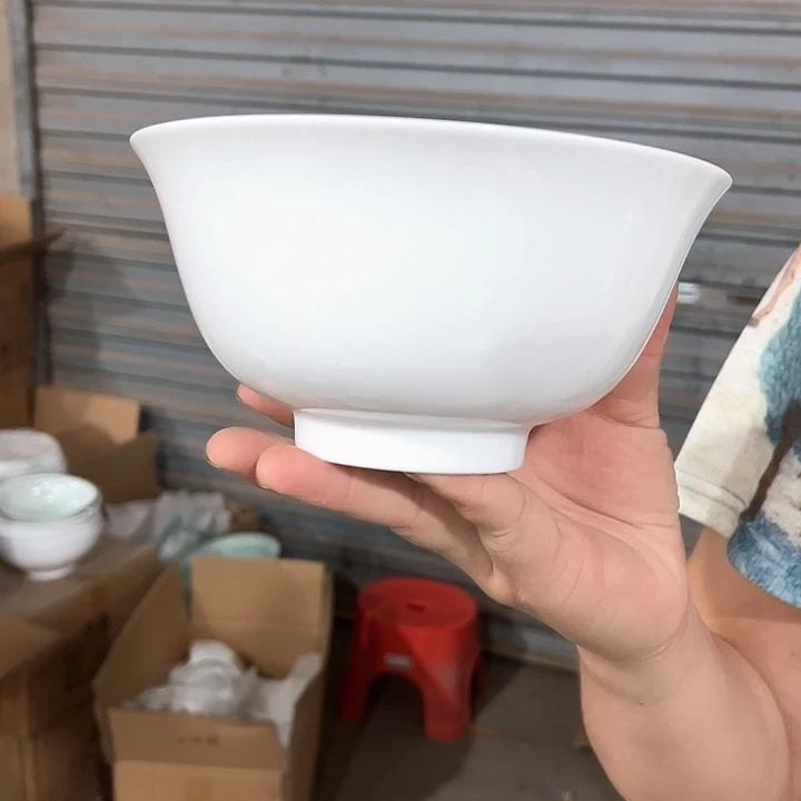 瓷片云白6.25英寸面碗六个包邮