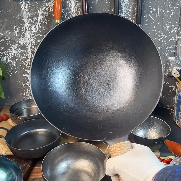 内***修清风铁铺30麻面炒锅